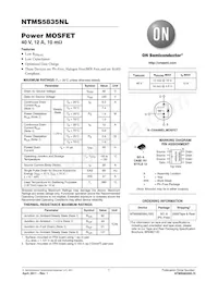 NTMS5835NLR2G Datasheet Page 1