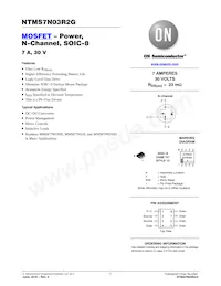 NTMS7N03R2 Datasheet Cover