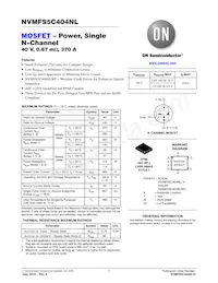 NVMFS5C404NLT1G Datasheet Cover