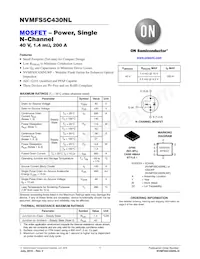 NVMFS5C430NLWFT3G Datasheet Cover