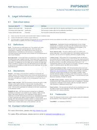 PHP54N06T Datasheet Pagina 11