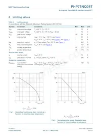 PHP75NQ08T Datasheet Page 3