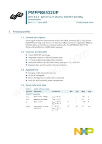 PMFPB6532UP Datasheet Page 2