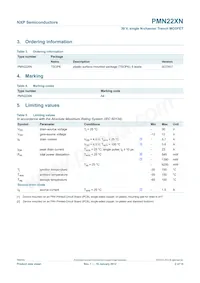 PMN22XN Datasheet Page 3