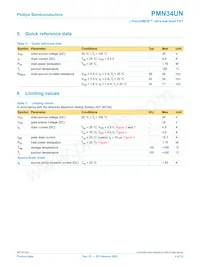 PMN34UN Datasheet Page 3