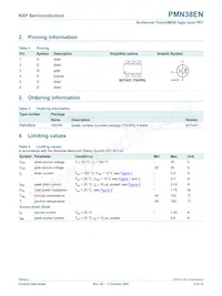PMN38EN Datasheet Page 3