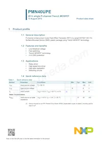 PMN40UPEAX Datasheet Page 2