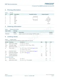PMN50XP Datasheet Page 3