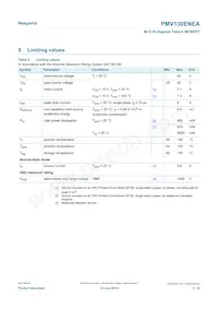 PMV130ENEA/DG/B2R Datasheet Page 3