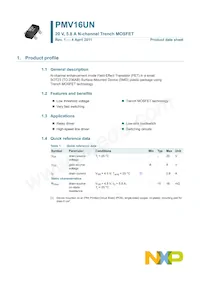 PMV16UN Datasheet Page 2