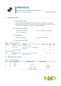 PMV45EN Datasheet Page 2