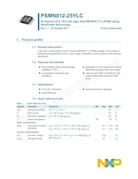 PSMN012-25YLC Datenblatt Cover
