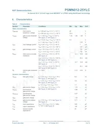 PSMN012-25YLC Datasheet Page 6