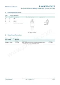 PSMN027-100XS Datasheet Pagina 3