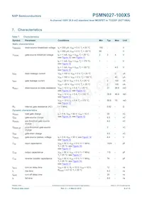PSMN027-100XS Datasheet Page 7