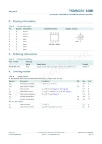 PSMN085-150K Datasheet Page 2