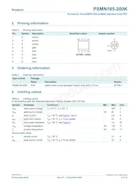 PSMN165-200K Datasheet Page 2