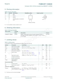 PSMN3R7-100BSEJ Datasheet Page 2