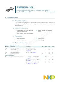 PSMN5R8-30LL Datasheet Pagina 2