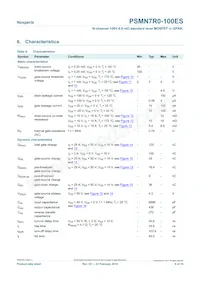 PSMN7R0-100ES數據表 頁面 6