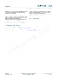 PSMN7R0-100ES Datasheet Page 14