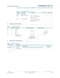 PSMN8R0-30YLC Datasheet Pagina 2