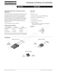 RFP30P06 Datasheet Cover