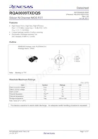 RQA0009TXDQS#H1 Datasheet Cover