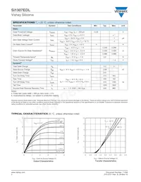 SI1307EDL-T1-E3 Datasheet Page 2