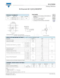 SI1470DH-T1-E3 데이터 시트 표지