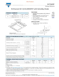 SI7792DP-T1-GE3 Datasheet Cover