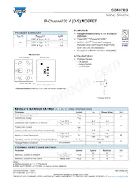 SI8407DB-T2-E1 Datasheet Cover