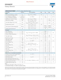 SIR406DP-T1-GE3 Datasheet Page 2