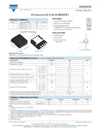 SIS626DN-T1-GE3 Datasheet Cover