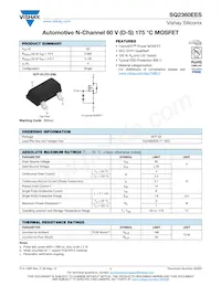 SQ2360EES-T1-GE3 Datasheet Cover