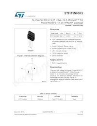 STFI13N80K5 Datasheet Cover