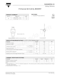 SUD45P03-10-E3 Datasheet Cover