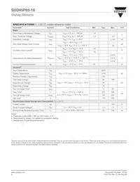SUD45P03-10-E3 Datasheet Pagina 2