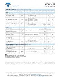 SUP45P03-09-GE3 Datasheet Pagina 2