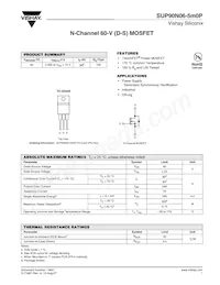 SUP90N06-5M0P-E3 Datasheet Cover