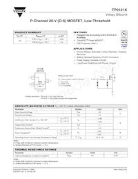 TP0101K-T1-E3 Datasheet Cover