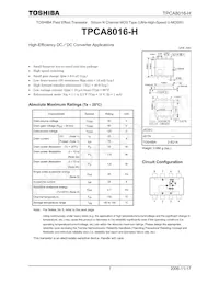 TPCA8016-H(TE12LQM Datasheet Cover