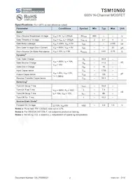 TSM10N60CZ C0G Datasheet Page 2