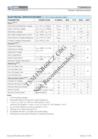 TSM4NB60CZ C0G Datasheet Page 2