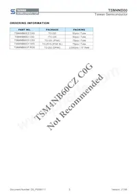 TSM4NB60CZ C0G Datasheet Page 3