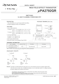 UPA2792GR(0)-E1-AZ Datasheet Page 3