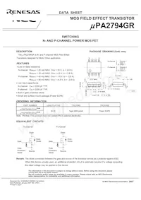 UPA2794GR(0)-E1-AZ Datasheet Page 3