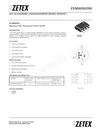 ZXM66N02N8TA Datasheet Cover