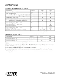 ZXM66N02N8TA Datasheet Pagina 2