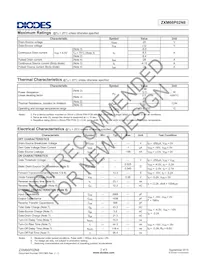 ZXM66P02N8TC Datasheet Page 2